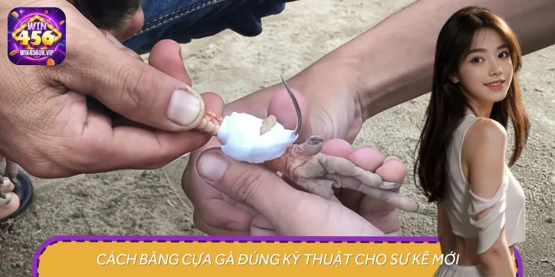Tiến hành băng cựa chuẩn chỉnh để chiến kê dễ dàng di chuyển